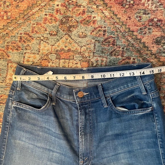 MOTHER Hustler Ankle Fray Jeans in Classic Blue - Picture 12 of 12